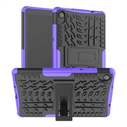 Двупластов гръб със стойка за Lenovo Tab M8 TB-8505f/TB-8506f - лилав