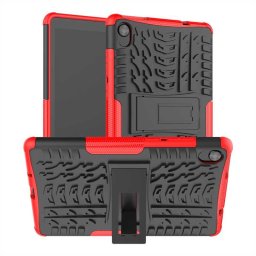 Двупластов гръб със стойка за Lenovo Tab M8 TB-8505f/TB-8506f - червен