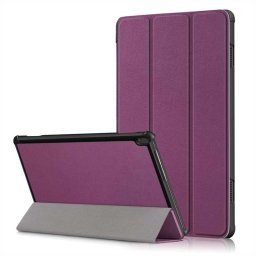 Кожен калъф със сгъващ се капак за Lenovo Tab M10 TB-X605F/TB-X505 - лилав