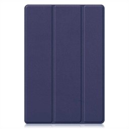 Кожен калъф със сгъващ се капак за Samsung Galaxy Tab A8 10.5 (2021) - тъмно син