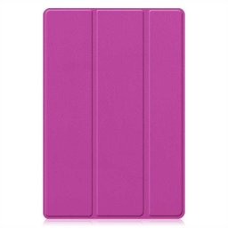 Кожен калъф със сгъващ се капак за Samsung Galaxy Tab A8 10.5 (2021) - лилав