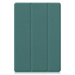 Кожен калъф със сгъващ се капак за Samsung Galaxy Tab A8 10.5 (2021) - зелен