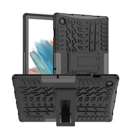 Двупластов гръб със стойка за Samsung Galaxy Tab A8 10.5 (2021) - черен