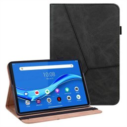 Кожен калъф за за Lenovo Tab M10 FHD Plus - черен