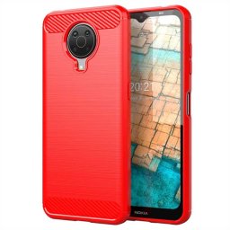Силиконов гръб Rugged Armor за Nokia G10/G20 - червен