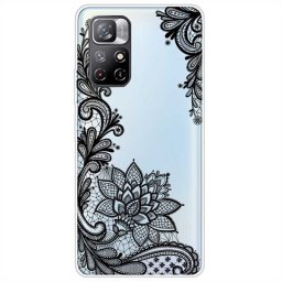 Силиконов гръб за POCO M4 Pro - черна шарка