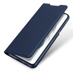 Тънък калъф страничен flip марка DUX DUCIS за Samsung Galaxy S21 FE – тъмно син
