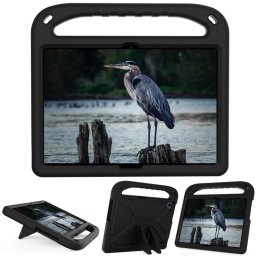 Силиконов гръб със стойка и дръжка за Lenovo Tab M10 TB-X605F/TB-X505 - черен