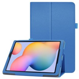 Кожен калъф за Samsung Galaxy Tab S6 Lite - светло син