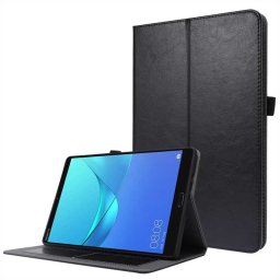 Кожен калъф за Huawei MediaPad T10 - черен