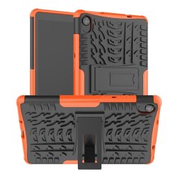 Двупластов гръб със стойка за Lenovo Tab M8 TB-8506f - оранжев