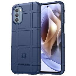 Подсилен силиконов гръб за Motorola Moto G31 - тъмно син