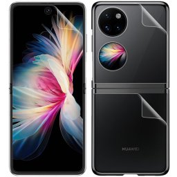 Извит протектор тип фолио марка IMAK за гръб и за екран за Huawei P50 Pocket
