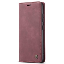 Калъф страничен flip марка CASEME за Samsung Galaxy S22+ – винено червен