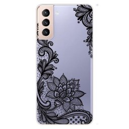 Силиконов гръб за Samsung Galaxy S22+ - черни шарки