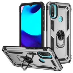 Хибриден гръб със стойка за Motorola Moto E20/E30/E40 - бял