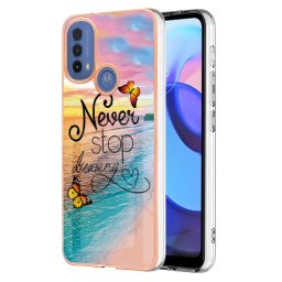 Силиконов гръб за Motorola Moto E20/E30/E40 - never stop dreaming