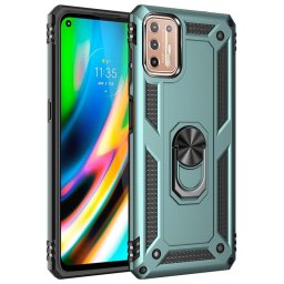 Хибриден гръб със стойка за Motorola Moto G9 Plus - зелен