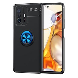 Хибриден гръб с кръгла стойка за Xiaomi Mi 11T 5G/11T Pro - син