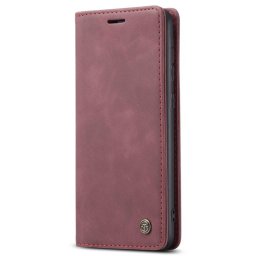 Калъф страничен flip марка CASEME за Samsung Galaxy A53 5G – винено червен