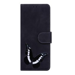 Калъф тип портмоне с пеперуда за Nokia G11/G21 - черен