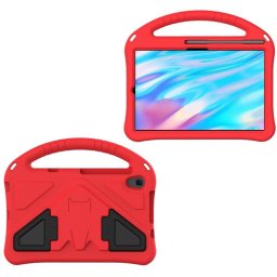 Силиконов гръб със стойка и дръжка за Lenovo Tab M8 TB-8505f/TB-8506f - червен
