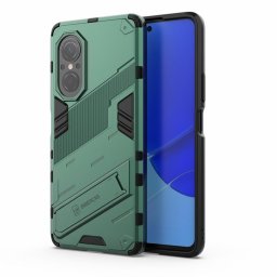 Хибриден гръб със стойка марка BIBERCAS за Huawei Nova 9 SE - зелен металик
