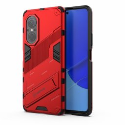 Хибриден гръб със стойка марка BIBERCAS за Huawei Nova 9 SE - червен