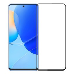 Извит 3D удароустойчив стъклен протектор за екран марка MOFI за Huawei Nova 9 SE - с черна рамка
