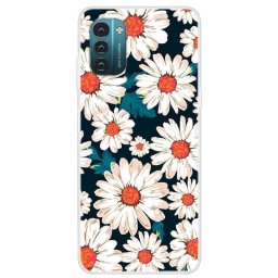 Силиконов гръб за Nokia G11/G21 - бели цветя
