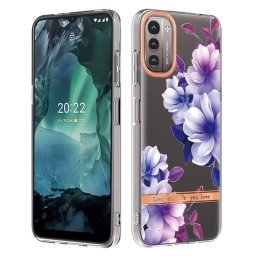 Силиконов гръб за Nokia G11/G21 - лилави цветя