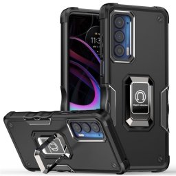 Хибриден гръб със стойка за Motorola Edge 30 Pro - черен