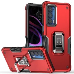 Хибриден гръб със стойка за Motorola Edge 30 Pro - червен