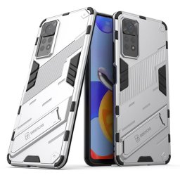 Хибриден гръб със стойка марка BIBERCAS за Xiaomi Redmi Note 11 Pro 5G - бял