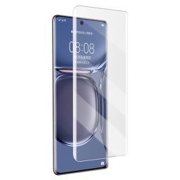 Удароустойчив извит UV стъклен протектор покриващ целия екран марка MOCOLO за Huawei P50 Pro