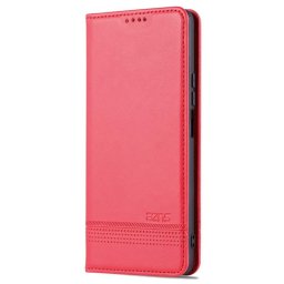 Кожен калъф страничен flip марка AZNS за Honor Magic4 Lite 5G – червен