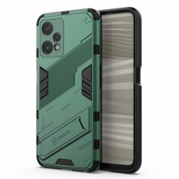 Хибриден гръб със стойка марка BIBERCAS за Realme 9 Pro - зелен металик