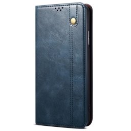 Кожен калъф тип портмоне с магнитна закопчалка за Huawei Nova 9 SE - тъмно син