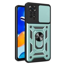 Хибриден гръб със стойка за Xiaomi Redmi Note 11 Pro 5G - зелен металик