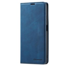 Кожен калъф страничен flip марка FORWENW за Xiaomi Redmi Note 11 Pro 5G – син