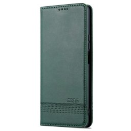 Кожен калъф страничен flip марка AZNS за Honor Magic4 Lite 5G – тъмно зелен