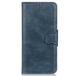 Кожен калъф тип портмоне за Huawei nova Y70 - тъмно син