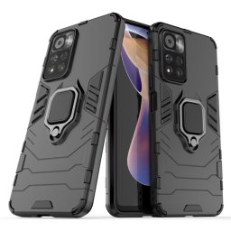 Хибриден гръб със стойка за Xiaomi Redmi Note 11 Pro+ 5G - черен