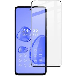 Удароустойчив стъклен протектор покриващ целия екран марка IMAK за Motorola G82 5G - с черна рамка