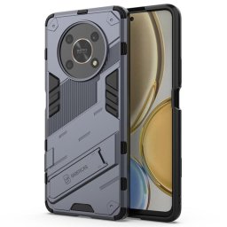 Хибриден гръб със стойка марка BIBERCAS за Honor Magic4 Lite 5G - стоманено сив