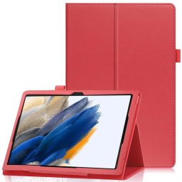 Кожен калъф за Samsung Galaxy Tab A8 10.5 (2021) - червен