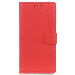 Кожен калъф тип портмоне за Huawei nova Y90 - червен