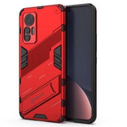 Хибриден гръб със стойка марка BIBERCAS за Xiaomi 12 Lite - червен