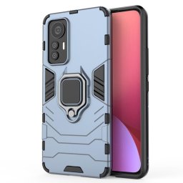 Хибриден гръб със стойка за Xiaomi 12 Lite - стоманено син