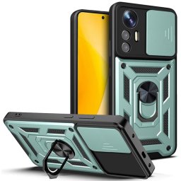 Хибриден гръб със стойка за Xiaomi 12 Lite - зелен металик